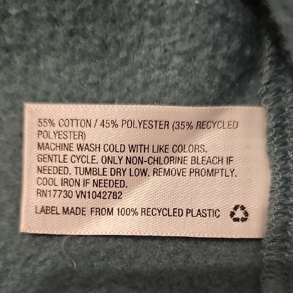 Universal Thread Women's Teal Half-Zip Sweatshirt - Picture 9 of 9